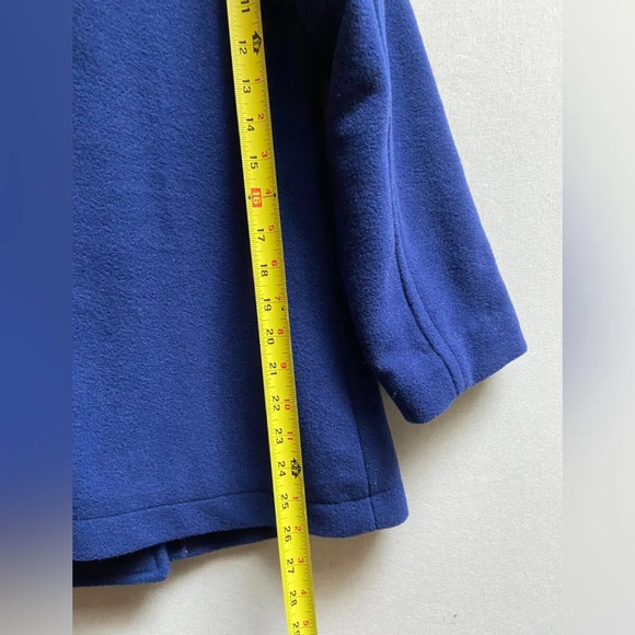 Aero wool blend double breasted button pea coat  Sz L - Picture 12 of 12